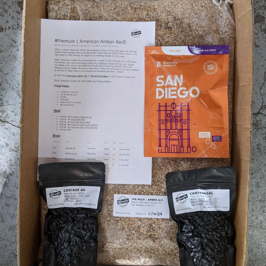 The Mule | American Amber Ale | BeerCo All Grain Brewers Recipe Kit - Image 5