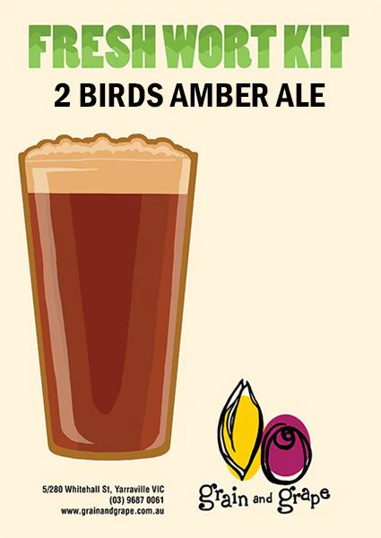 Two Birds | Amber Ale | Artisan Ale | Fresh Wort Kit Only - Image 3