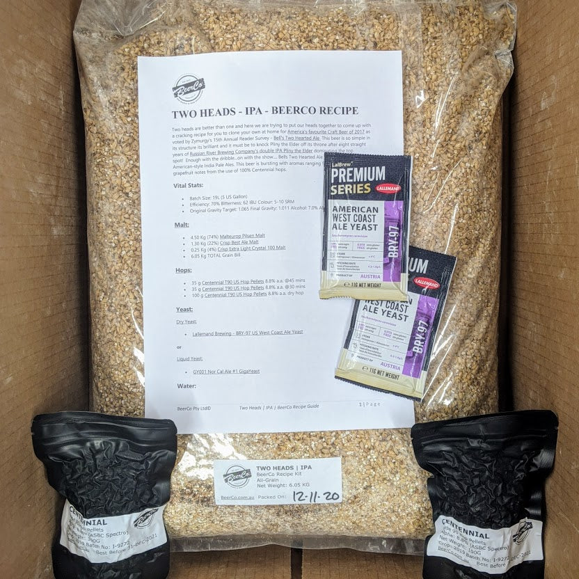 Two Heads | IPA | BeerCo All Grain Brewers Recipe Kit - Image 3