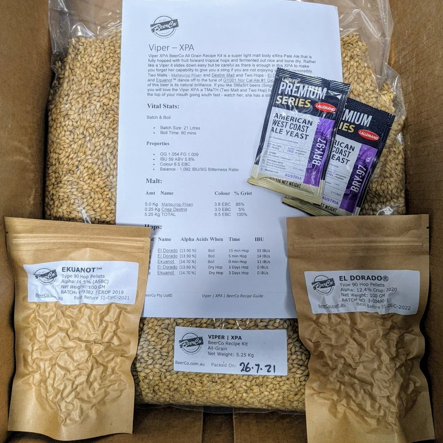 Viper | XPA | BeerCo All Grain Brewers Recipe Kit - Image 3