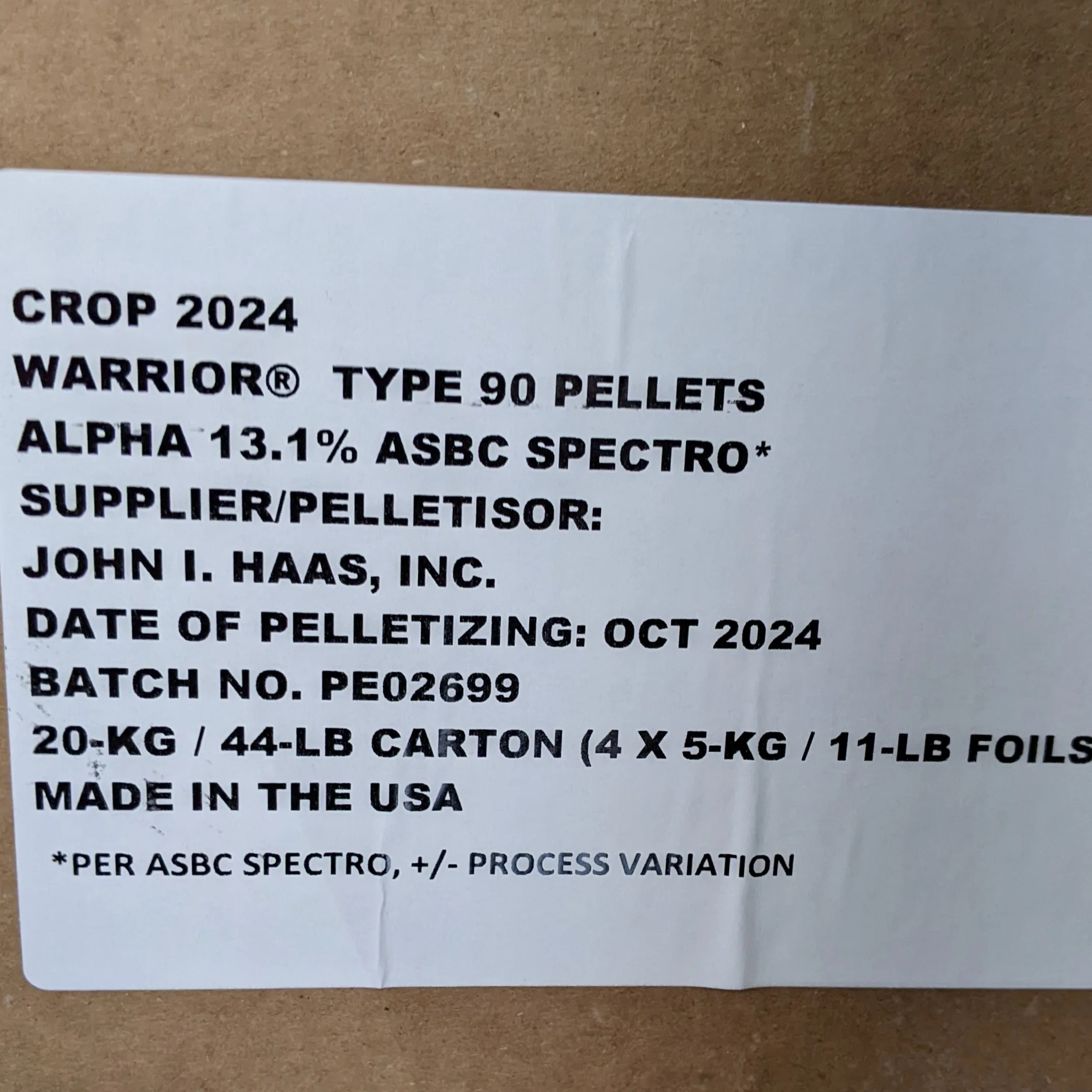 Warrior® YCR 5 CV. US Hops - Image 5